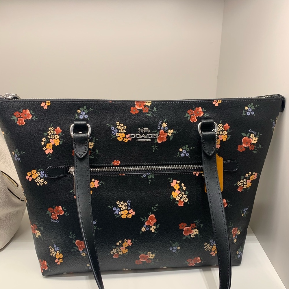 Coach tote with wildflower prints
